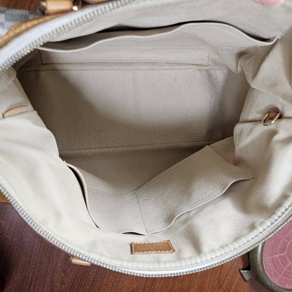 Auth Louis Vuitton Siracusa GM Demier Azur Handbag bag - Picture 6 of 14